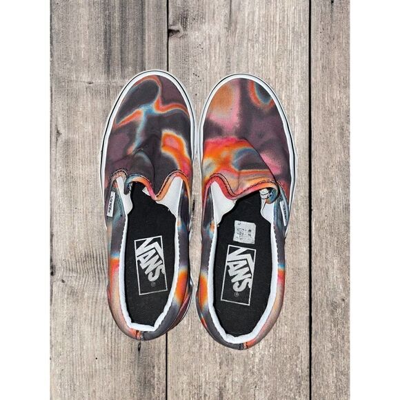 Vans Unisex Classic Slip On Dark Aura Multicolor Skate Shoes Mens 4.0 Womens 5.5 - Picture 8 of 9